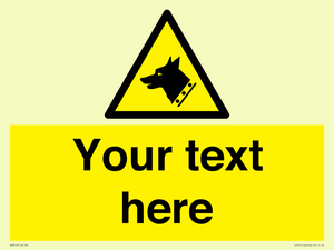 Custom Warning: Guard dog